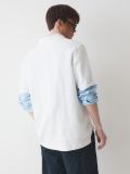  Áo Polo WHOAU [Unisex] - Steve Short Sleeve Collar White - WHHAE2411U 
