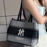  Túi Xách MLB - Varsity Lettering Canvas Shoulder Bag NY Yankees - 3ABQB015N-50BKS 