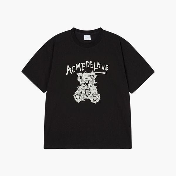 Áo thun ADLV - Acmedelavie Drawing Bear - 25SS-TP-SS-AW-DRB-CRM