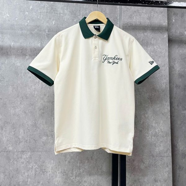 Áo Thun Polo New Era - [Unisex] NY Yankees Pastel Polo Cream/Green