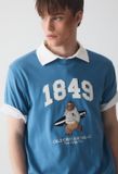  Áo Thun WHOAU [Unisex] - Steve Patch T-shirt Blue - WHRAE2353U 