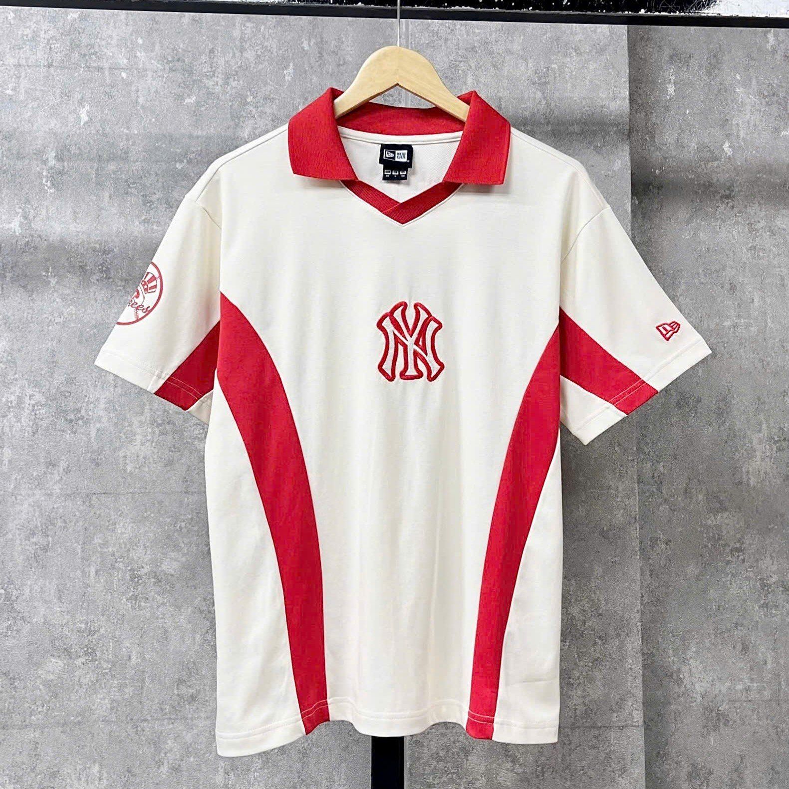  Áo Thun Polo New Era - [Unisex] NY Yankees Hip Line White Red - 19220193 