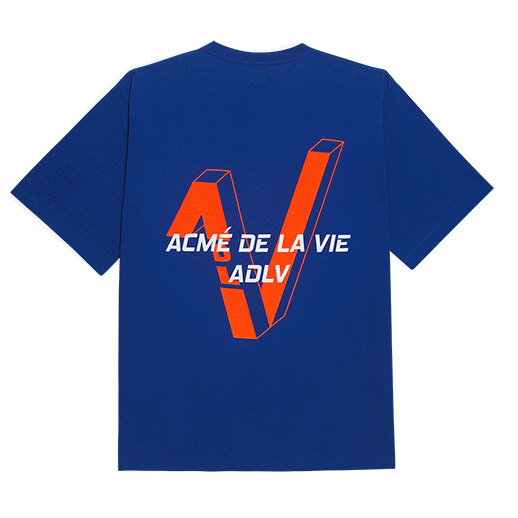 Áo ADLV V Symbol Logo Short Sleeve T-Shirt Light Blue