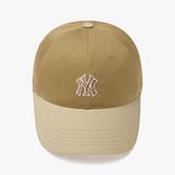 Mũ Nón MLB - Logo Color Block Unstructured Ball Cap New York Yankees Beige - 3ACP3404N-50BGD 