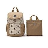  Balo MLB Korea - [Kids] DIA MONOGRAM MONOBEAR PICNIC BACKPACK BOSTON RED SOX - 7ABKC015N-43BGD 