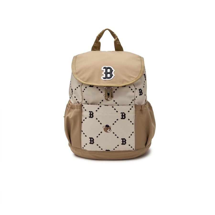  Balo MLB Korea - [Kids] DIA MONOGRAM MONOBEAR PICNIC BACKPACK BOSTON RED SOX - 7ABKC015N-43BGD 