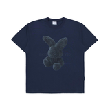  Áo thun Acmé de la vie - ADLV BLACK FUZZY RABBIT SHORT SLEEVE T-SHIRT NAVY 
