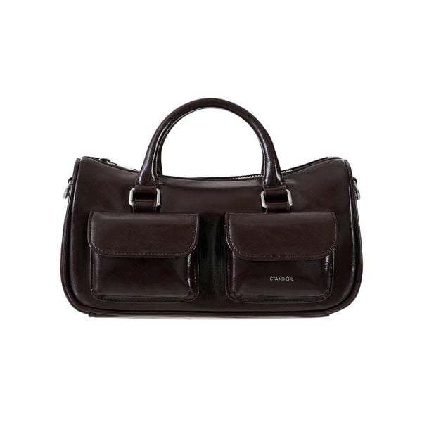 Túi Xách Stand Oil - Chubby Half Bag Marron