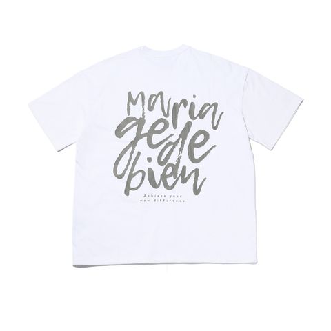 Áo thun Mariagedebien (MGDB) - White/Silver T-shirt