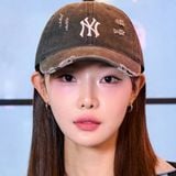  Nón MLB Korea - [Unisex] Damage Washed Unstructured Ball Cap NY Yankees - 3ACPVV34N-50CGS 