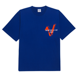  Áo thun - Acmé de la vie - ADLV V SYMBOL LOGO SHORT SLEEVE T-SHIRT BLUE 