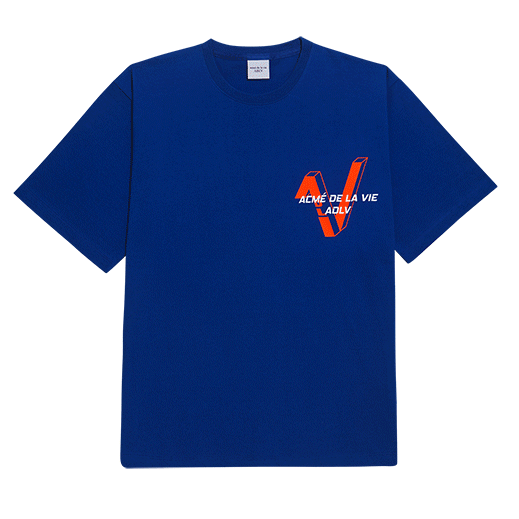 Áo ADLV V Symbol Logo Short Sleeve T-Shirt Light Blue