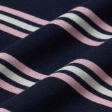  Áo Polo MLB [Nữ] Varsity Stripe Crop Collar T-Shirt NY Yankees - 3FPQV0253-43NYS 