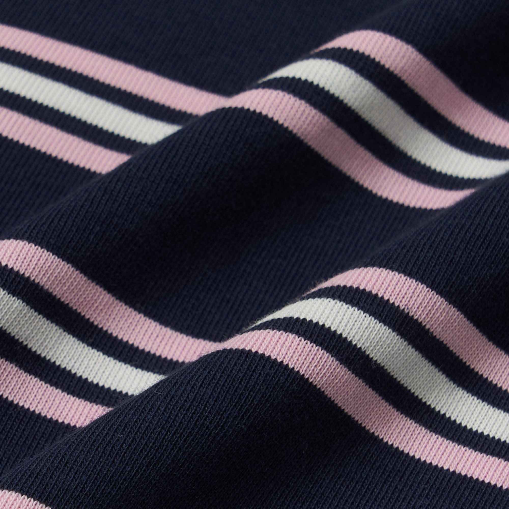  Áo Polo MLB [Nữ] Varsity Stripe Crop Collar T-Shirt NY Yankees - 3FPQV0253-43NYS 