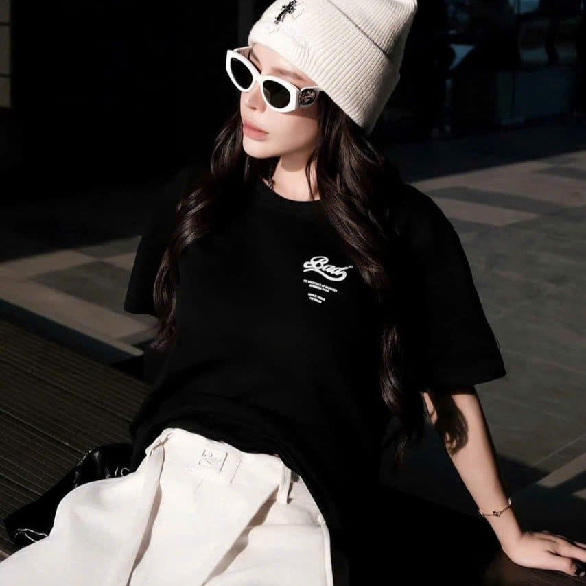  Áo Thun [Unisex] Badblood - Bad T-shirt Black - w-tee24-034 