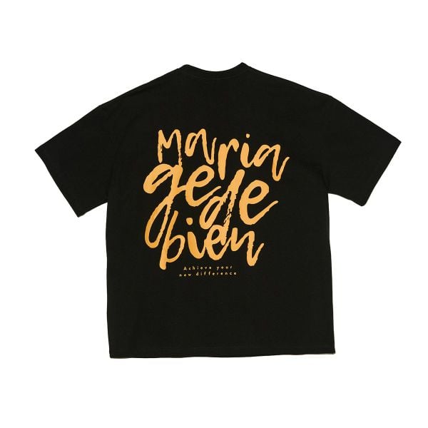 Áo thun Mariagedebien (MGDB) - Black/Yellow T-shirt