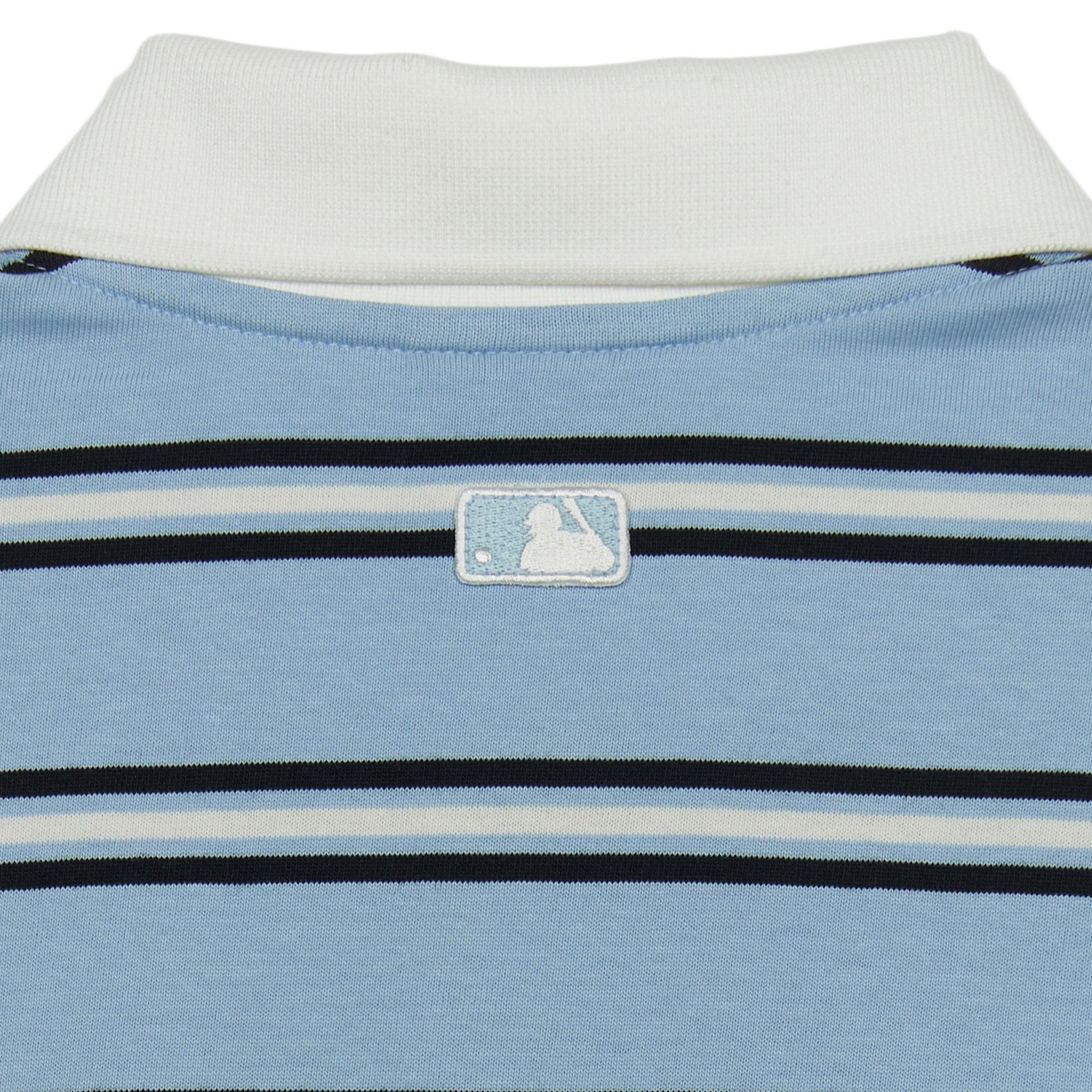  Áo Polo MLB [Nữ] Varsity Stripe Crop Collar T-Shirt NY Yankees - 3FPQV0253-07SBL 