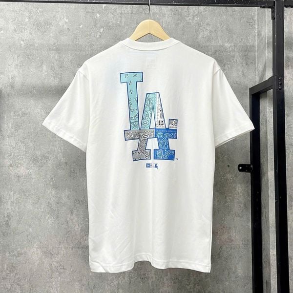 Áo Thun New Era - [Unisex] LA Dodgers Paisley T-Shirt White - 14179142