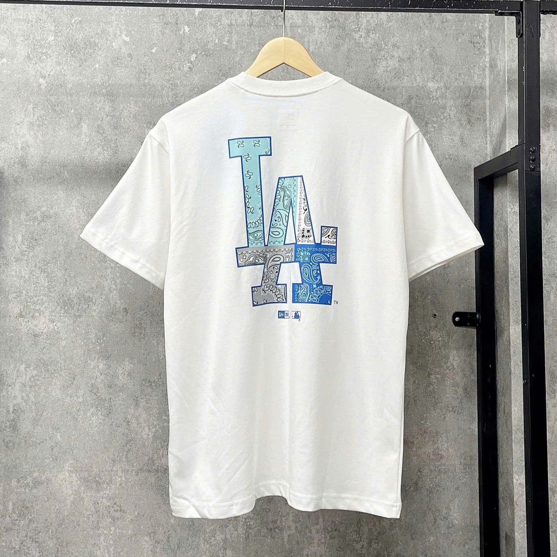  Áo Thun New Era - [Unisex] LA Dodgers Paisley T-Shirt White - 13544565 