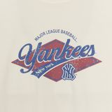  Áo thun MLB [Unisex] Varsity Vintage Washing Graphic Mega Overfit T-Shirt NY Yankees - 3ATSV0753-50CRD 