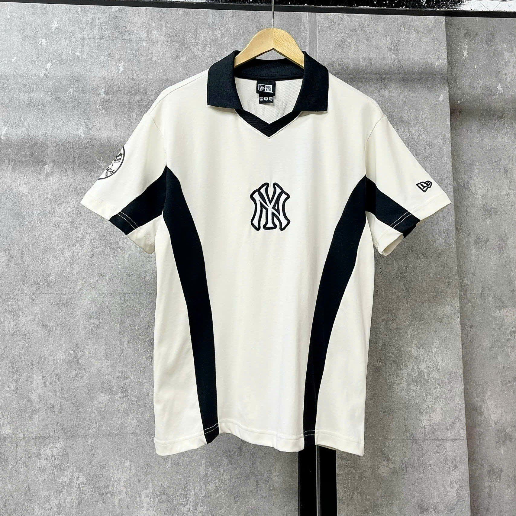  Áo Thun Polo New Era - [Unisex] NY Yankees Hip Line White Black - 19220192 