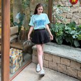  Áo Thun New Era - [Unisex] LA Dodgers Big Front Logo T-Shirt Sky Blue - 17878525 