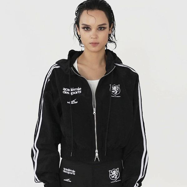 Áo Khoác Badblood - ADS Vintage Hooded Track Jacket Black - w-jkt24-017