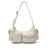  Túi MLB Korea - Multi Pocket Cargo Bag New York Yankees Cream - 3ABQBV25N-50CRS 