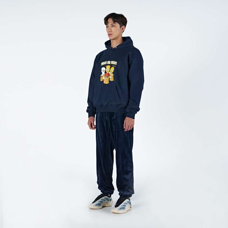  Hoodie ADLV [Acmé de la vie x Simpson] - TRICK OR TREAT NAVY 