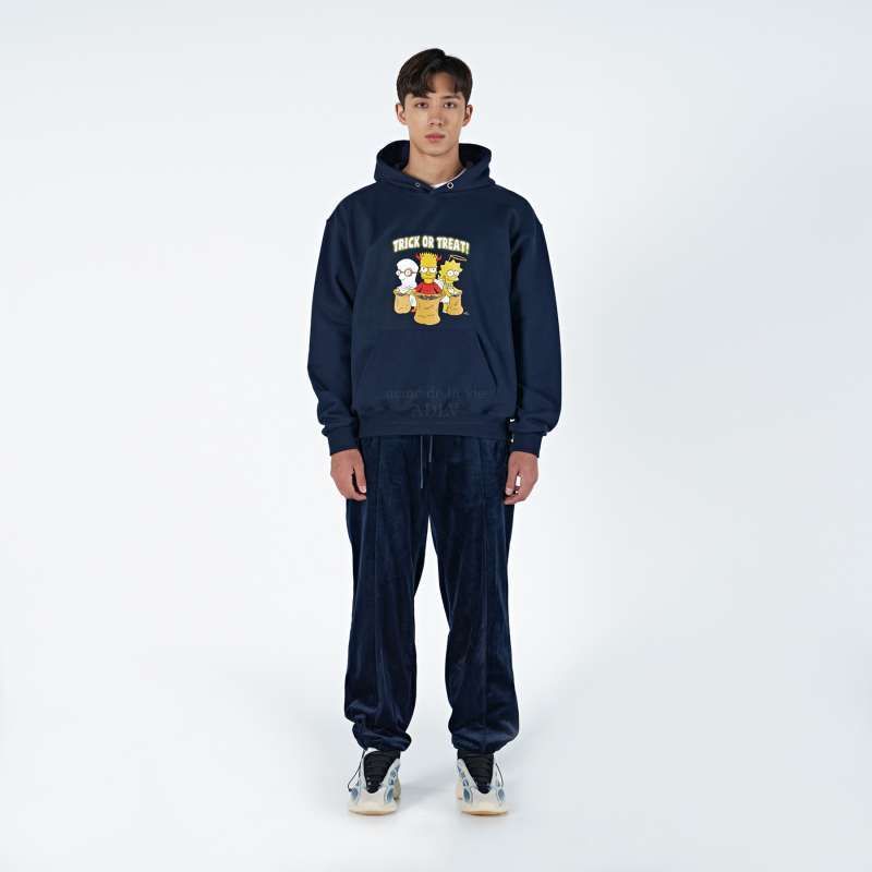  Hoodie ADLV [Acmé de la vie x Simpson] - TRICK OR TREAT NAVY 