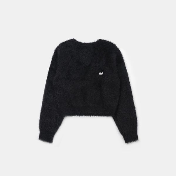  Áo Sweater [Nữ] Lông Badblood - BS Mohair V-neck Sweater Black - w-knt24-017 