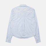  Áo Sơ Mi [Unisex] Badblood - Classic Logo Long Sleeve Shirt - Blue/Stripe - w-sht24-016 