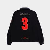  Áo Sweater [Unisex] Badblood - Royal Classic Rugby Shirt Black - w-sweatshirt24-010 