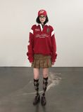  Áo Sweater [Unisex] Badblood - Saint Blood Rugby Shirt Red - w-sweatshirt24-011 