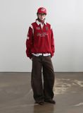  Áo Sweater [Unisex] Badblood - Saint Blood Rugby Shirt Red - w-sweatshirt24-011 