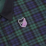  Áo Sweater [Unisex] Badblood - Classic Check Rugby Shirt Green - w-sweatshirt24-014 