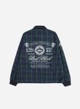  Áo Sweater [Unisex] Badblood - Classic Check Rugby Shirt Green - w-sweatshirt24-014 