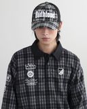  Áo Sweater [Unisex] Badblood - Classic Check Rugby Shirt Black - w-sweatshirt24-015 