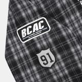  Áo Sweater [Unisex] Badblood - Classic Check Rugby Shirt Black - w-sweatshirt24-015 