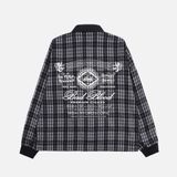  Áo Sweater [Unisex] Badblood - Classic Check Rugby Shirt Black - w-sweatshirt24-015 