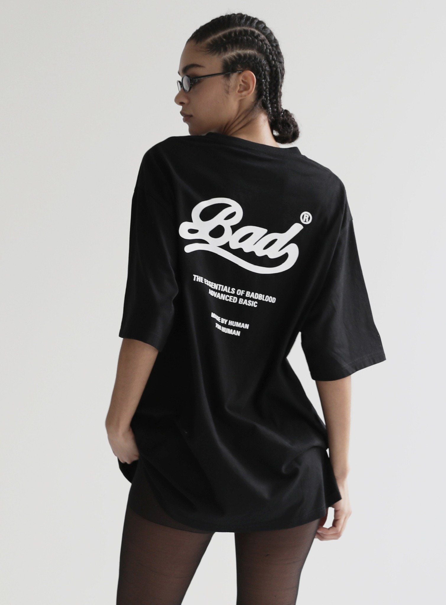  Áo Thun [Unisex] Badblood - Bad T-shirt Black - w-tee24-034 
