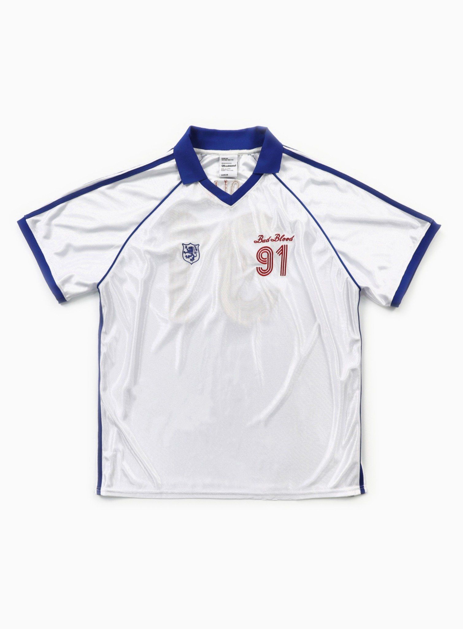 Áo Thun Jersey Badblood - 91 Soccer Shirt White - w-tee24