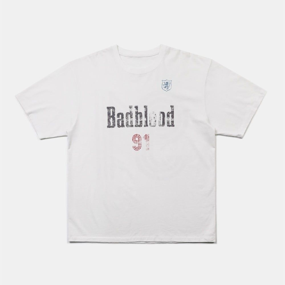 ◆BADBLOOD◆ Second Skin Contrast T-shirt Cream w-tee24-014 BADBLOOD] Second Skin Contrast T-Shirt - Tobacco | もごつ