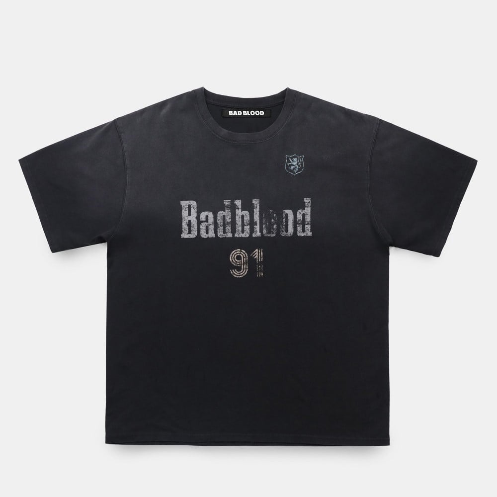 ★BADBLOOD★ Sun Faded2 12 T-Shirt White Badblood Sun Faded 2 1/2 T-Shirt - White – BBGSHOPHK