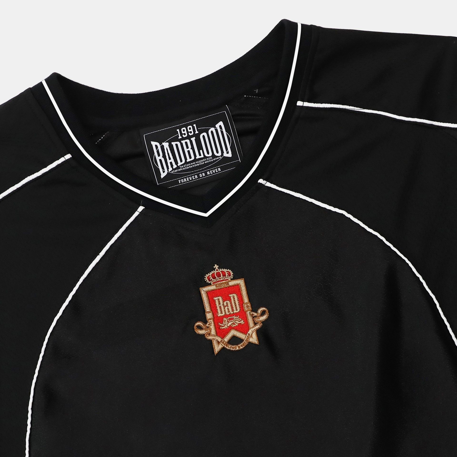  Áo Sweater [Unisex] Jersey Badblood - Royal Classic Soccer T-Shirt Black - w-tee25-027 