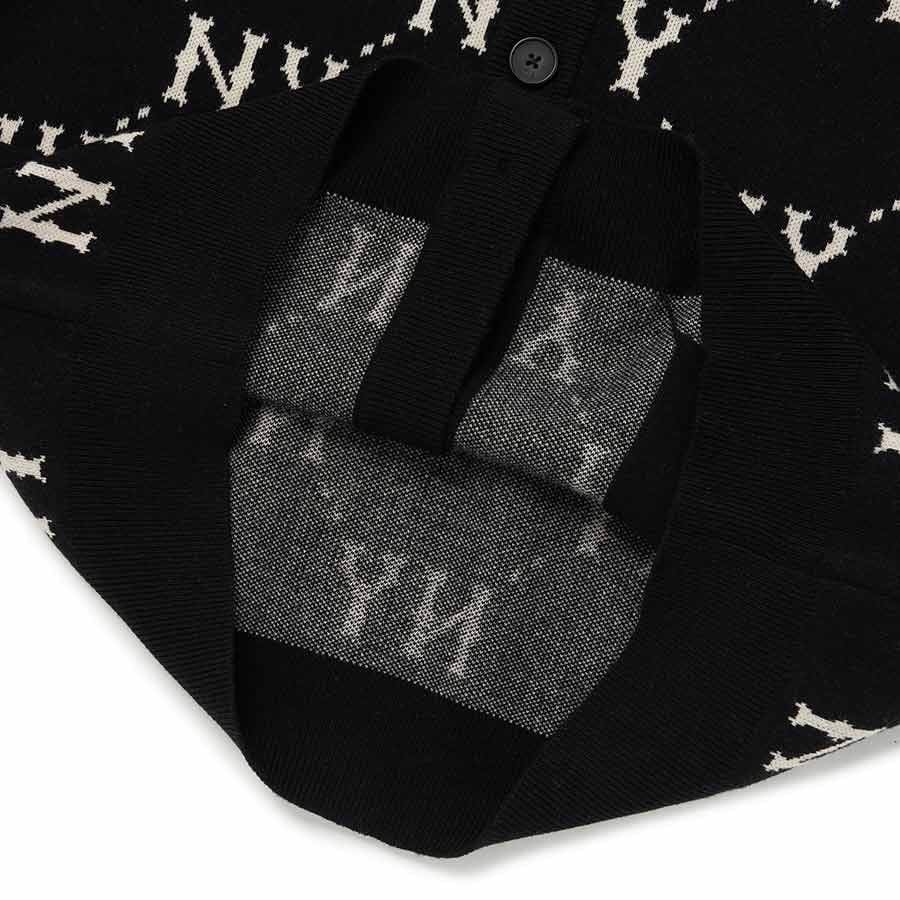  ÁO VẢI MLB MONOGRAM DIAMOND CARDIGAN NEW YORK YANKEES - 3AKCM0224-50BKS 