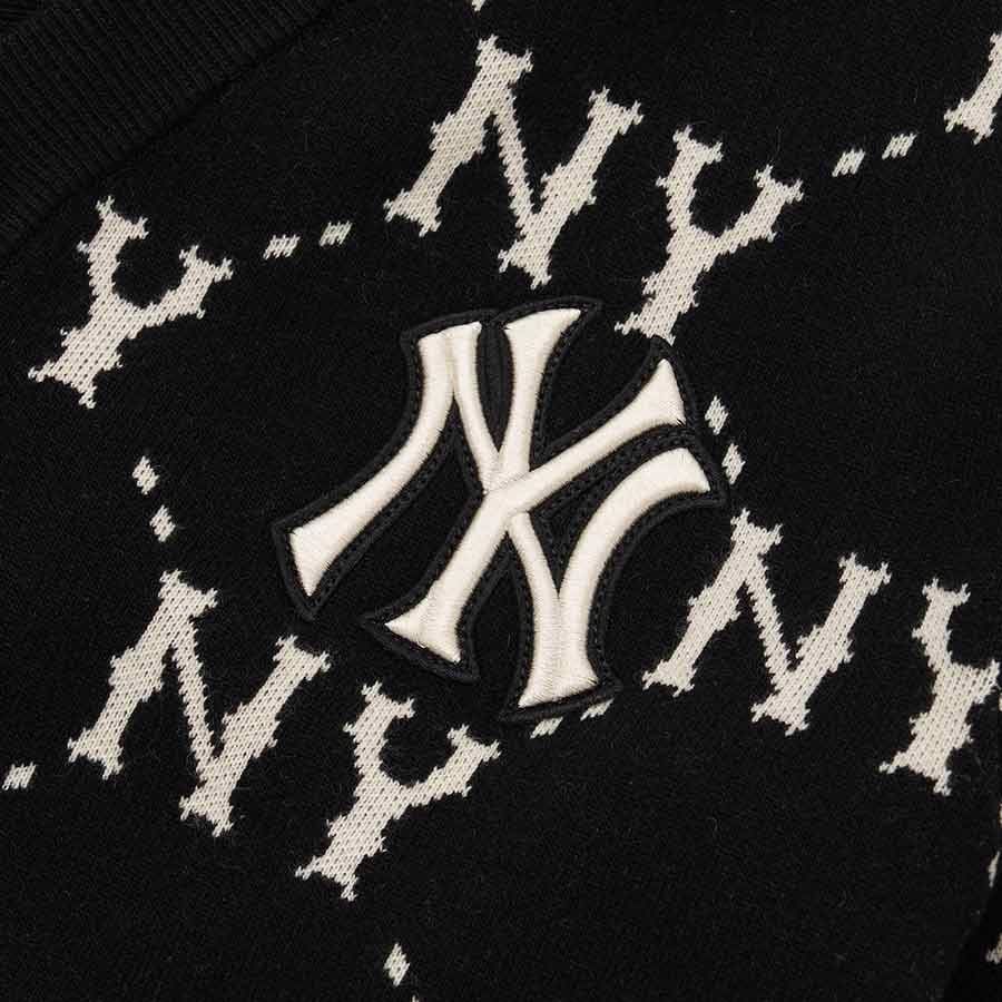  ÁO VẢI MLB MONOGRAM DIAMOND CARDIGAN NEW YORK YANKEES - 3AKCM0224-50BKS 