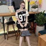  Áo Thun New Era - [Unisex] NY Jersey 97 T-Shirt Black - 15488877 