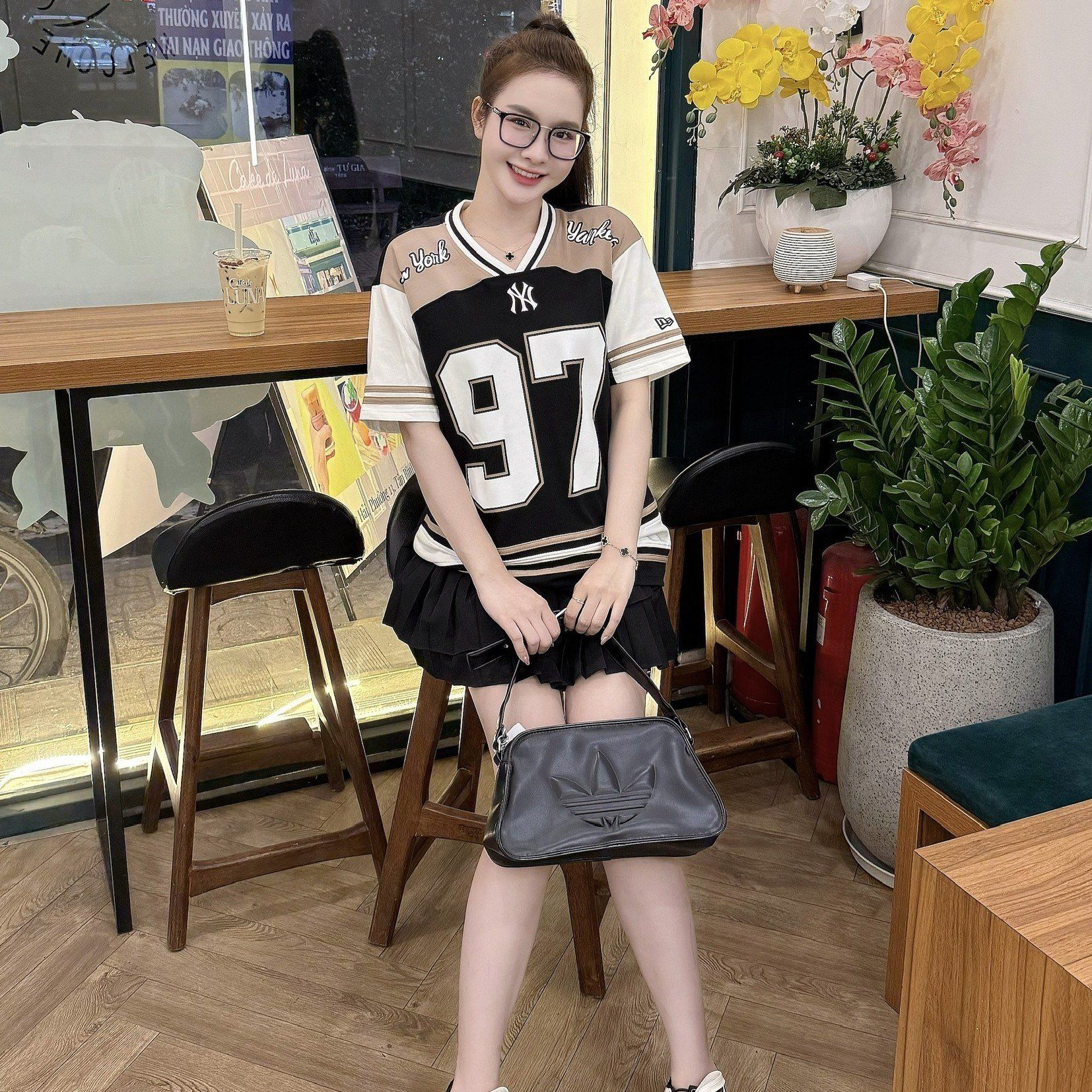 Áo Thun New Era - [Unisex] NY Jersey 97 T-Shirt Black 