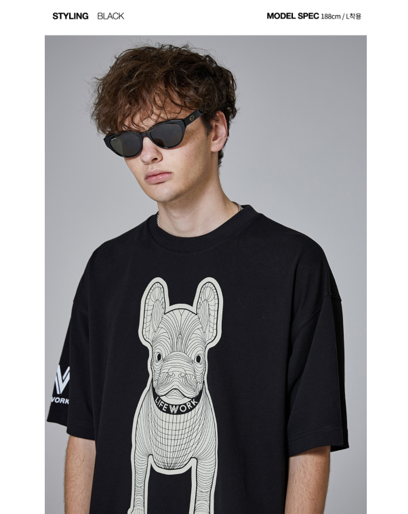  Áo thun Life Work Silket Racket Black Short 